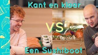 Kant en klare Sushi VS Bizarre Sushiboot [upl. by Lipman]