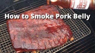 Smoked Pork Belly Recipe  How To Smoke Pork Belly Bacon Uncured [upl. by Warfold]