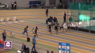 Aubière 2018  Finale 60 m Nationaux M Mouhamadou Fall en 669 à Aubière [upl. by Einhpad960]