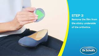 Dr Scholls  How To Use Pain Relief Orthotics for Ball of Foot Pain [upl. by Sower]