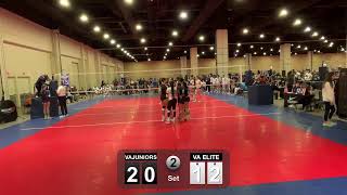 2024 VA Juniors vs VA ELITE  Championship match sets 1amp2 [upl. by Ellenohs]