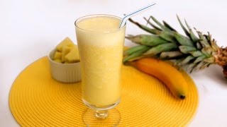 Pineapple Banana Smoothie Recipe  Laura Vitale  Laura in the Kitchen Episode 566 [upl. by Salb]