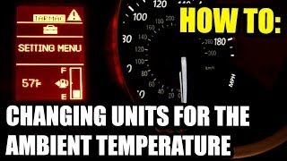 How To Change Outside Temperature Units on Mitsubushi display screens [upl. by Naej]