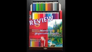 Review KOHINOOR Mondeluz Watercolor Pencils [upl. by Lashoh859]