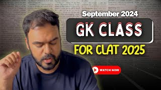 CLAT 2025 GK class Disaster Management Amendment Bill 2024  clat [upl. by Adlesirg]