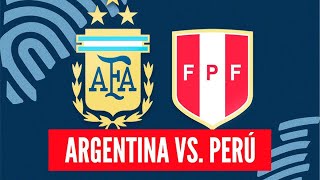 Argentina vs Perú en vivo hoy ver partido [upl. by Alexia]