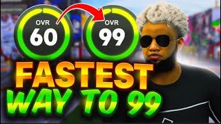 INSTANT 99 OVERALL GLITCH NBA 2K25 100K XP AN HOUR METHOD TO GO FROM 60TO 99 IN 1 DAY AFTER PATCH1 [upl. by Aiekat]