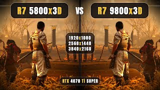 AMD Ryzen 7 5800x3D vs Ryzen 7 9800x3D  1080p 1440p 4K  Ultimate Comparison  4070 Ti Super [upl. by Ydnir774]