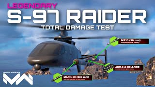 T2 Legendary Helicopter S97 Raider  Damage Test  Modern Warships [upl. by Lou]