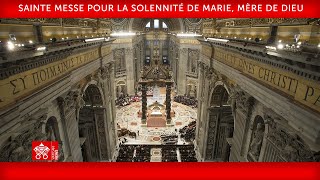 1er janvier 2024 Messe de la Solennité de Marie Mère de Dieu  Pape François [upl. by Ymmor908]