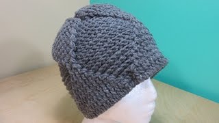 Crochet gorro de hombre o adulto reversible Con Ruby Stedman [upl. by Krishna]