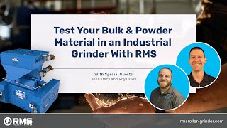 Test Your Bulk amp Powder Material in an Industrial Grinder With RMS [upl. by Leinahtan]