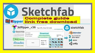 3d ripper free sketchfab all l modal textures download [upl. by Seuqirdor]