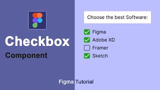 Create a Multiple Choice Checkbox Interactive Component in Figma  Figma Design System [upl. by Lednar]