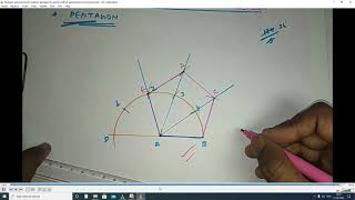 Construction of regular polygons in Arc Method amp Inscribe circle method [upl. by Daryl]