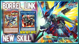 BORREL LINK ROKKET NEW SKILL  1 COPY DECKLIST amp REPLAY YuGiOh Duel Links JUNE 2024 [upl. by Aharon]