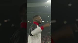 Konate singing Diaz song 😂 [upl. by Nonnaehr]