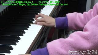 Sonatina in C Major Op 36 No 1 Muzio Clementi 1st mvt [upl. by Callista]