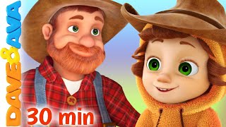 😛 The Farmer In The Dell and More Kids Songs  Nursery Rhymes by Dave and Ava 😛 [upl. by Bobina]