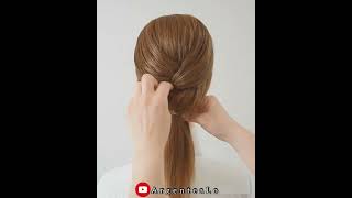 Acconciature Facili e Veloci capelli medi 👩‍🦰 Cute amp Easy Updo Hairstyle for medium hair shorts [upl. by Neelat]