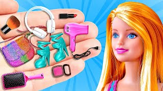 Coolest Doll Hacks DIY Accessories And Mini Clothes For Dolls [upl. by Adnawak996]