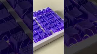 This purple striped keyboard is really beautifulm⌨ keyboard keebtok foryou ZH980 [upl. by Uolyram]