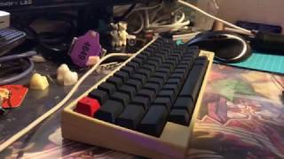 HHKB Pro 1 Topre 45g lubed and hypersphered typing test [upl. by Luther]