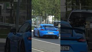 Shark blue porsche Cayman GT4 RS Weissach Package [upl. by Rehpotsirk]