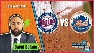 Tuesday Free MLB Pick Minnesota Twins vs New York Mets 73024  Prediction from David Delano [upl. by Ada]