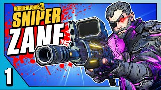 Borderlands 3  Snipers Only Zane Challenge  Day 1 [upl. by Him]