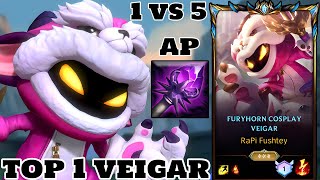 Wild Rift Top 1 Veigar  How to Play VEIGAR amp CARRY Rank Challenger [upl. by Ahtiekahs561]