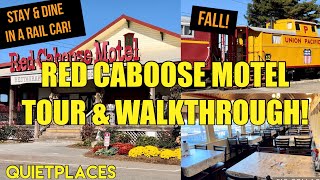 Red Caboose Motel Tour amp Walkthrough Fall Ronks PA Lancaster County [upl. by Nohs]