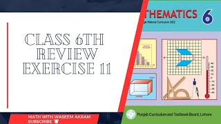 review exercise 11 class 6 math new syllabus chapter 11 data management  Punjab text book [upl. by Deirdra]