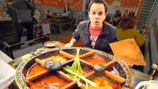 Chinese Street Food HOT POT HEAVEN  RABBIT Noodles and SPICY Dumplings in China  CHILI OIL 4 LIFE [upl. by Blakelee]