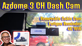 How to install Azdome M550 Max 3 Channel Dash Cam [upl. by Ennovart437]