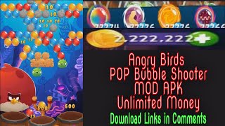 UPDATED 22032022  Angry Birds POP Bubble Shooter v31030 MOD APK  Unlimited Money  Gameplay [upl. by Hgeilhsa348]