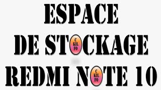 Redmi Note 10 comment voir lespace de stockage [upl. by Ahseneuq]