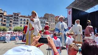 Despedida de los gigantes de Pamplona San Fermín 2023 [upl. by Ecyal792]