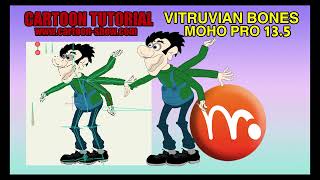 MOHO PRO 13 5 VITRUVIAN BONES استخدام الحركة بعظام متماثلة [upl. by Tama869]