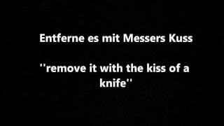 Rammstein Mutter lyrics [upl. by Airdnoed]