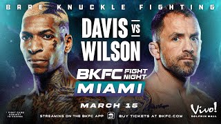 Free Full Event BKFC FIGHT NIGHT MIAMI DAVIS vs WILSON [upl. by Kcitrap]