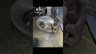 I do brakes rotors anything simple on a car home mechanic brakes hobby [upl. by Aianat]