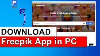 How to Download Freepik App in PC  How to install Freepik App in Laptop  Freepik App Download [upl. by Kudva]