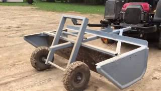 DIY Mini grader box for a riding mower [upl. by Flori]