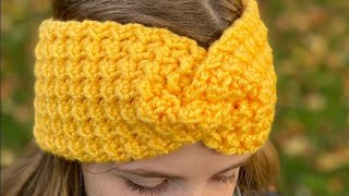 Easy Crochet Headband Tutorial Stirnband Ganz Einfach Häkeln [upl. by Ahscrop77]