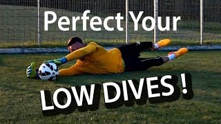 Low Diving  Goalkeeper Technique  Virtual Goalkeeper Coaching  GKeeping [upl. by Eillor276]