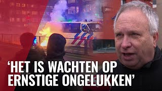 Agenten bezorgd over relschoppers met zwaar vuurwerk [upl. by Naerda160]