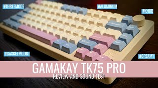 Gamakay TK75 Pro 75 3Mode Aluminum Mechanical Keyboard Review [upl. by Addi]