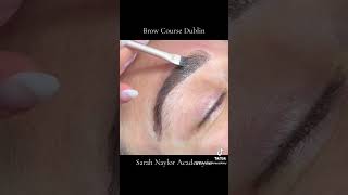 How to do brow lamination and brow tint beautybusiness sarahnayloracademy browlamination [upl. by Nnylsoj]