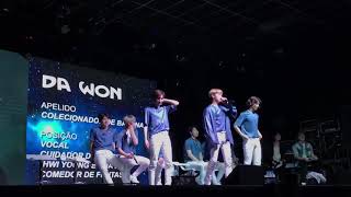 DAWON HWIYOUNG AND CHANI SF9 DANCING TO BANG BANG BANG BY BIGBANG IN SAO PAULO 26082018 [upl. by Dikmen331]